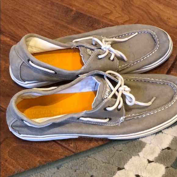 Sperry Other - Sperry gray canvas boat shoes